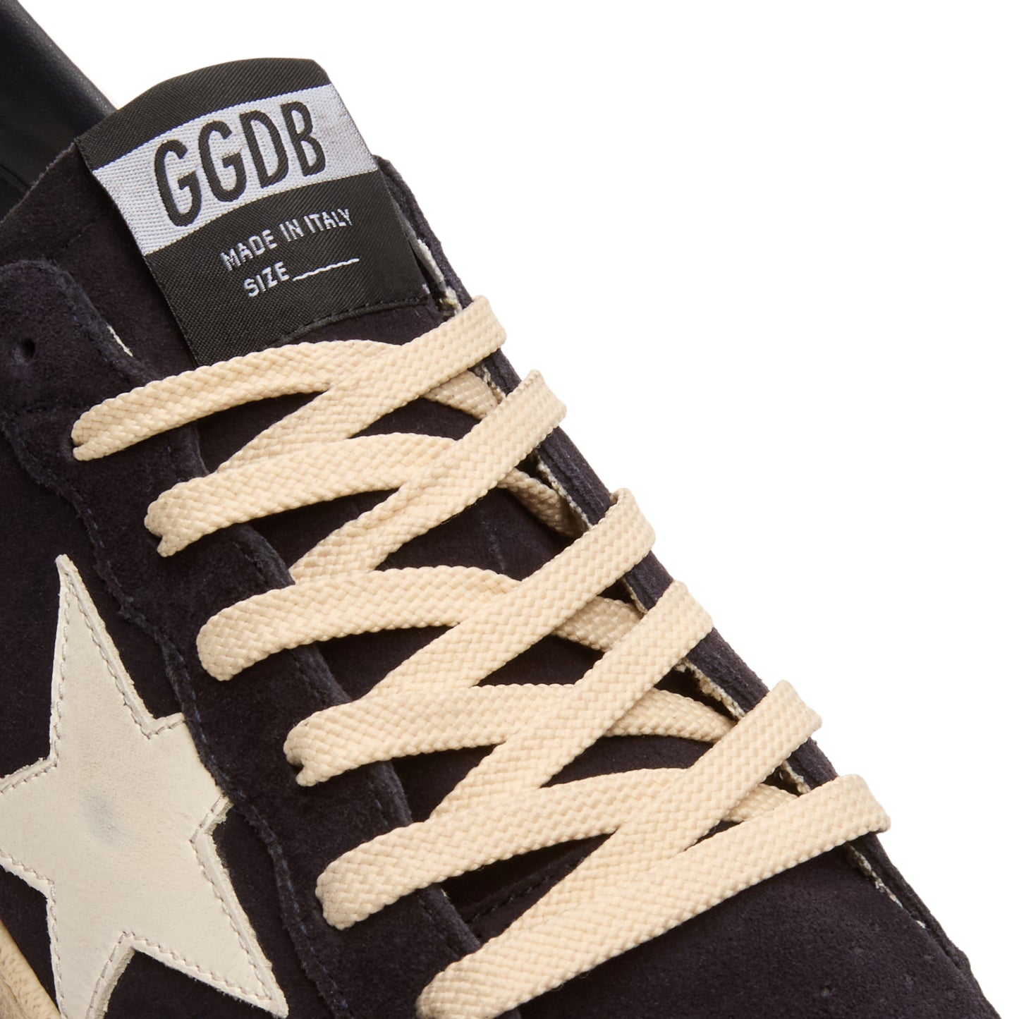 Golden Goose Ballstar Suede Upper Toe And Spur (Dark Blue/White)