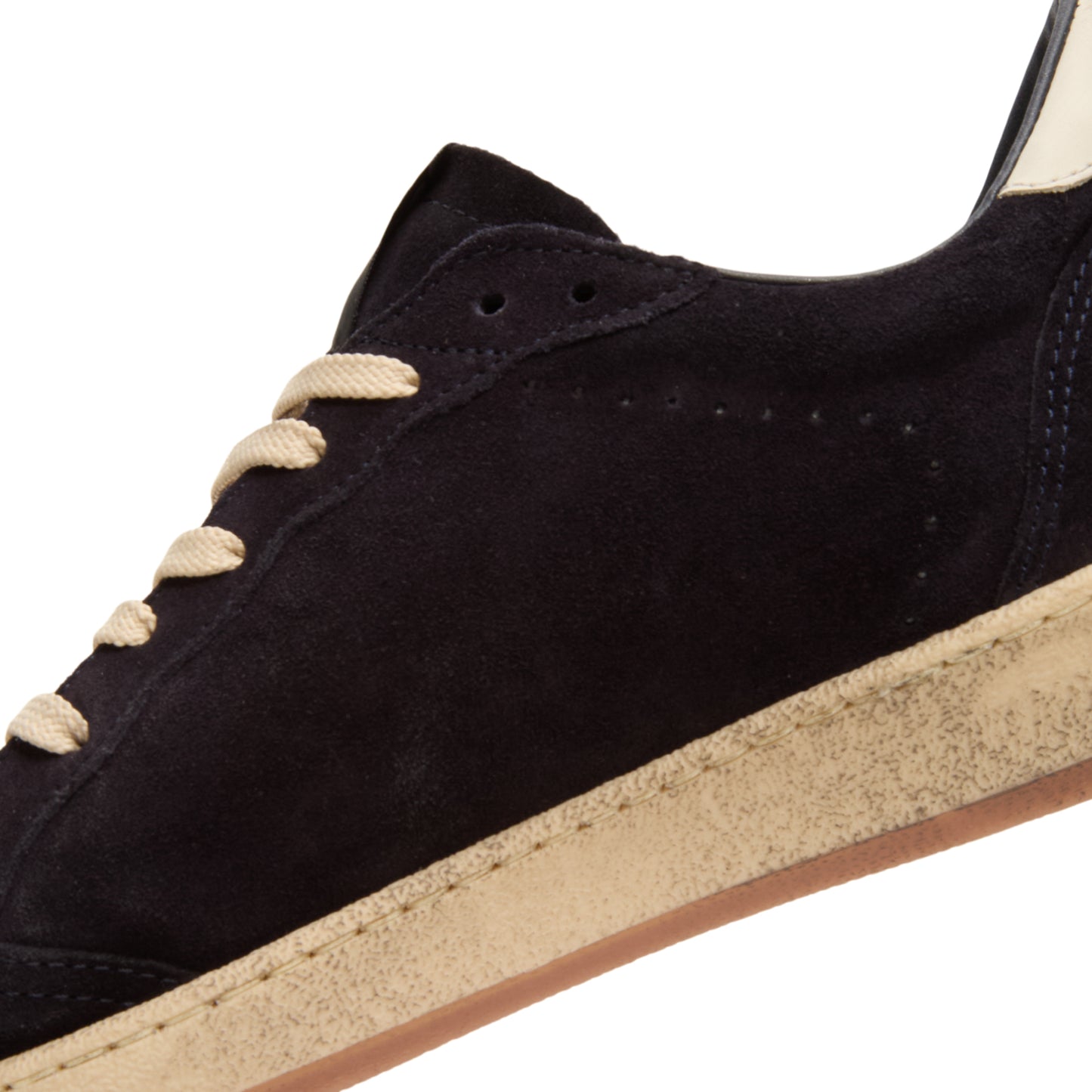 Golden Goose Ballstar Suede Upper Toe And Spur (Dark Blue/White)