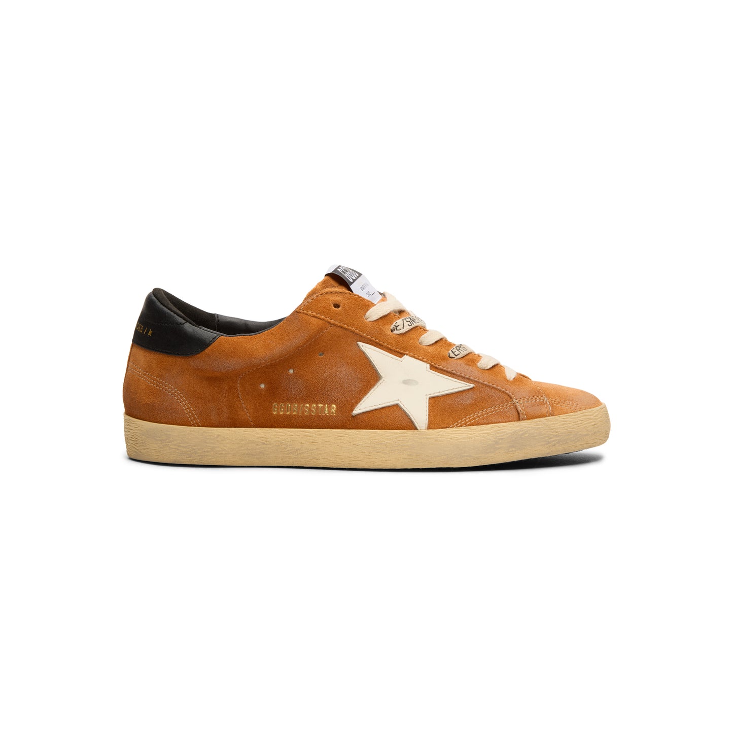 Golden Goose Super Star Suede Upper Toe And (Light Brown/Cream/Black)