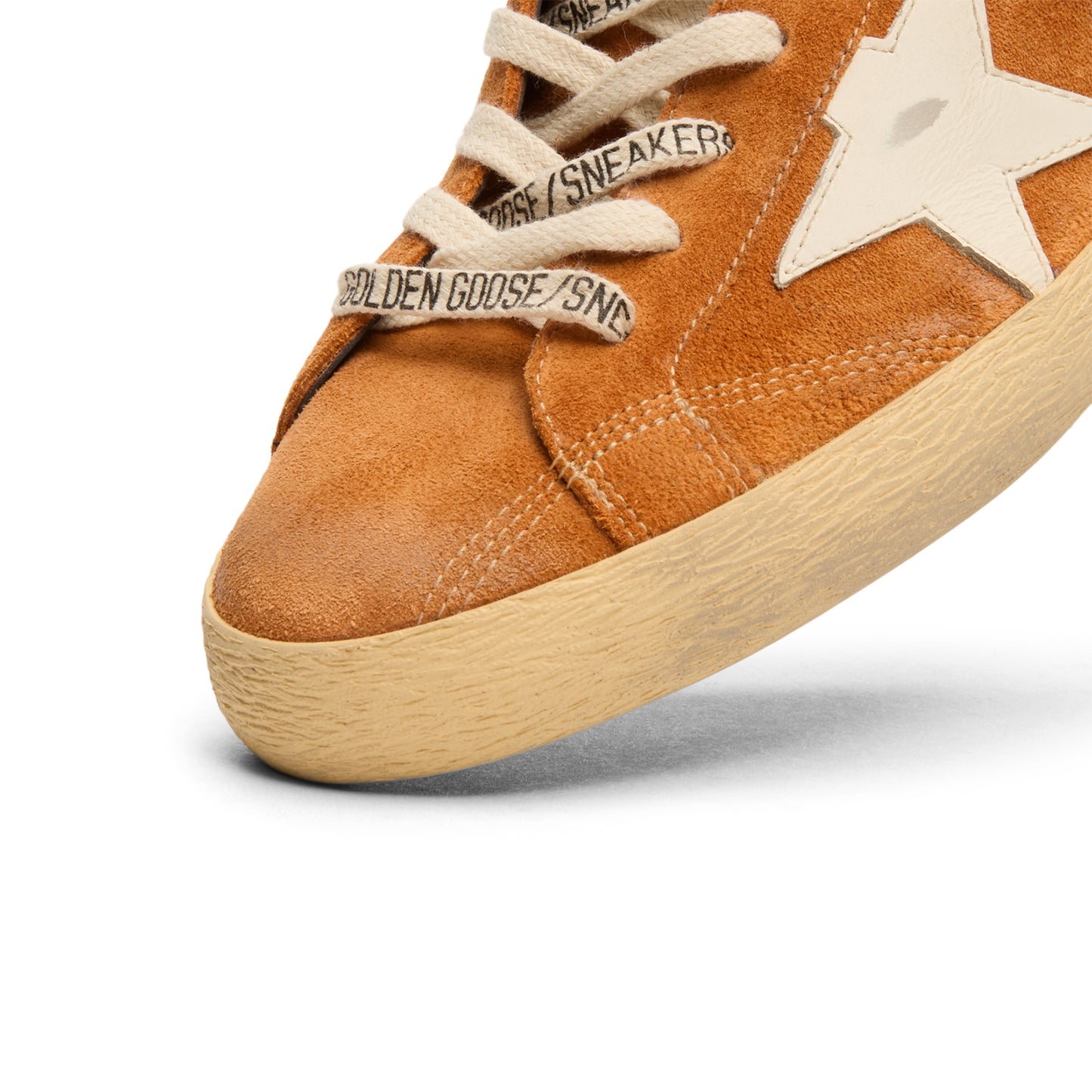 Golden Goose Super Star Suede Upper Toe And (Light Brown/Cream/Black)