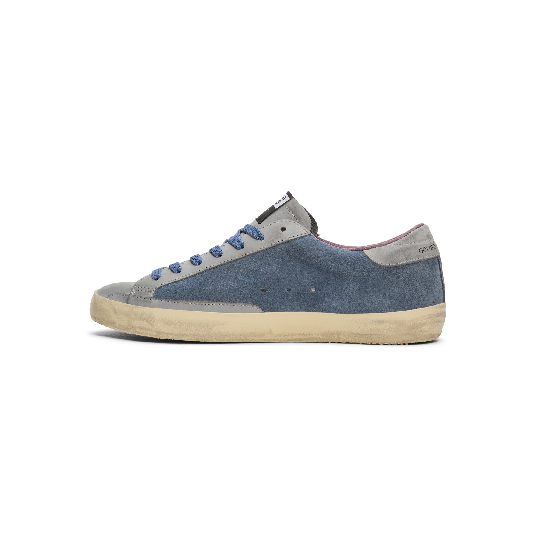 Golden Goose Super Star Suede And Nabuk Upper (Blue Denim/Silver Blue)