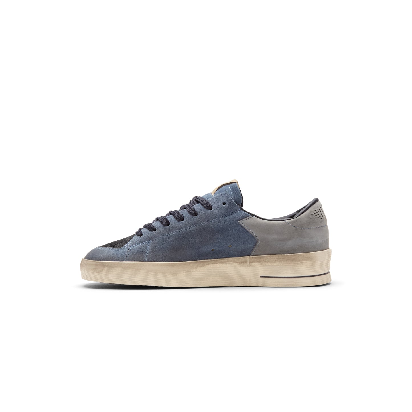Golden Goose Stardan Net And Suede Upper Leather (Blue/White/Grey)