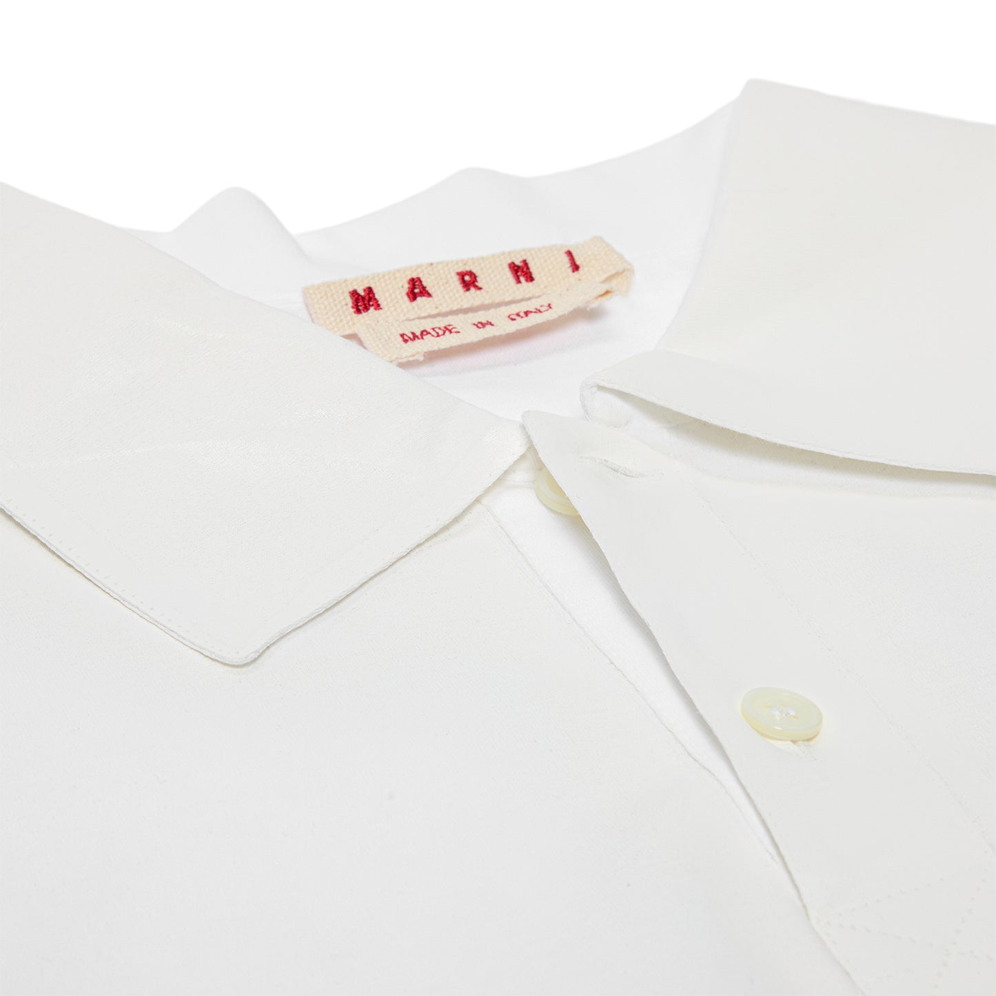 MARNI Polo Neck Shirt (Lily White)