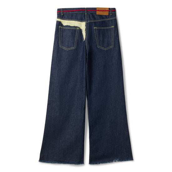 MARNI Mohair Patch Jeans (Blue)