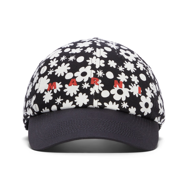 MARNI キャップ 25TC0010Y0116 MARNI Pop Fields Cotton Twill Baseball Cap (Black) – CNCPTS