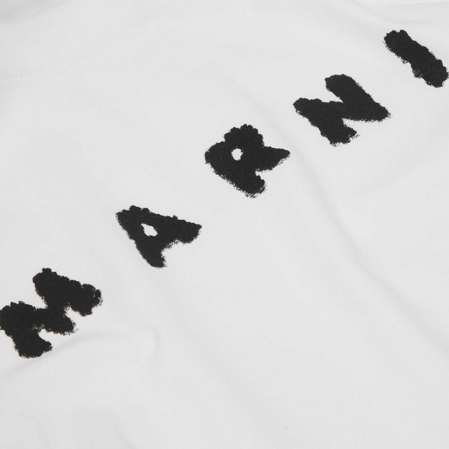 MARNI White Jersey T-Shirt (Lily White)