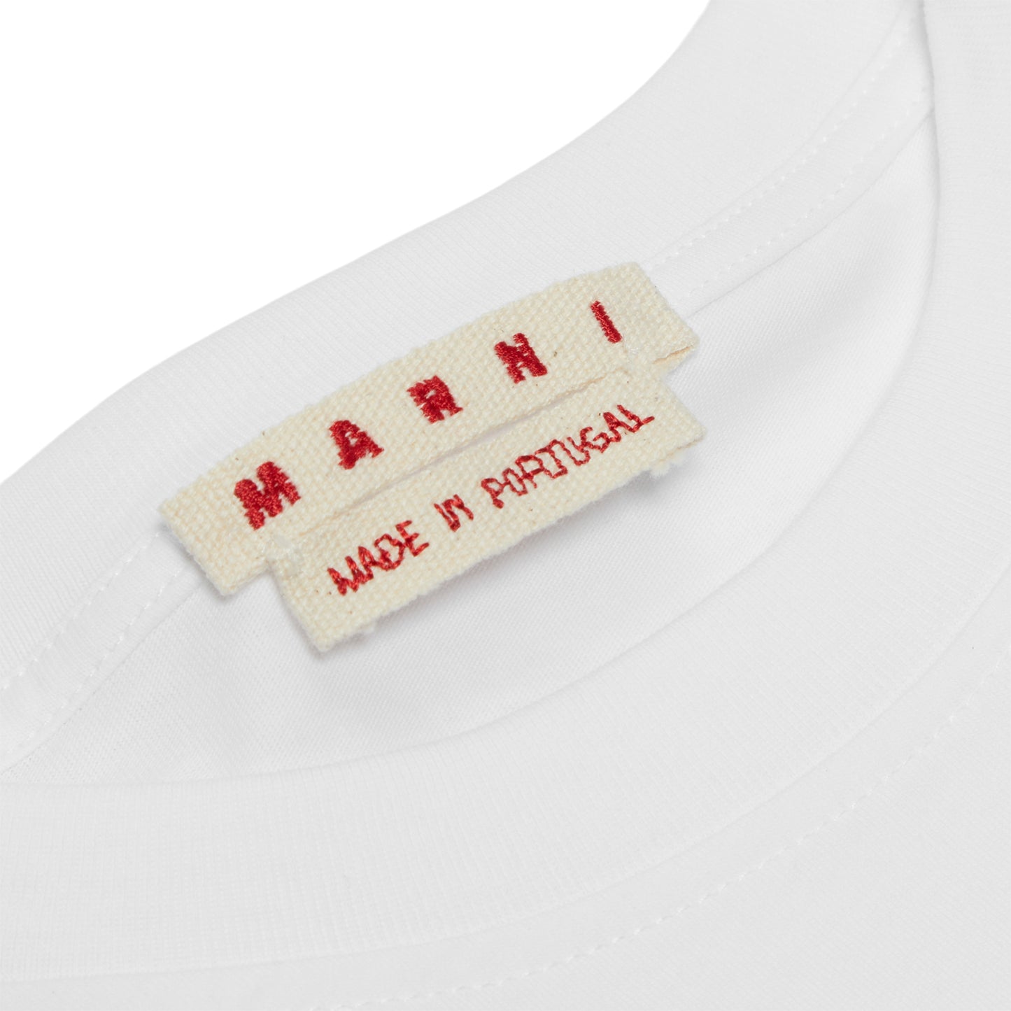 MARNI White Jersey T-Shirt (Lily White)