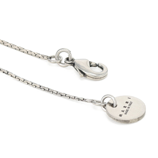MARNI Cat Pendant Chain Necklace (Silver)