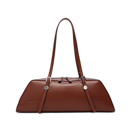 MARNI Leather Dot Long Duffle Bag (Wild Cherry)