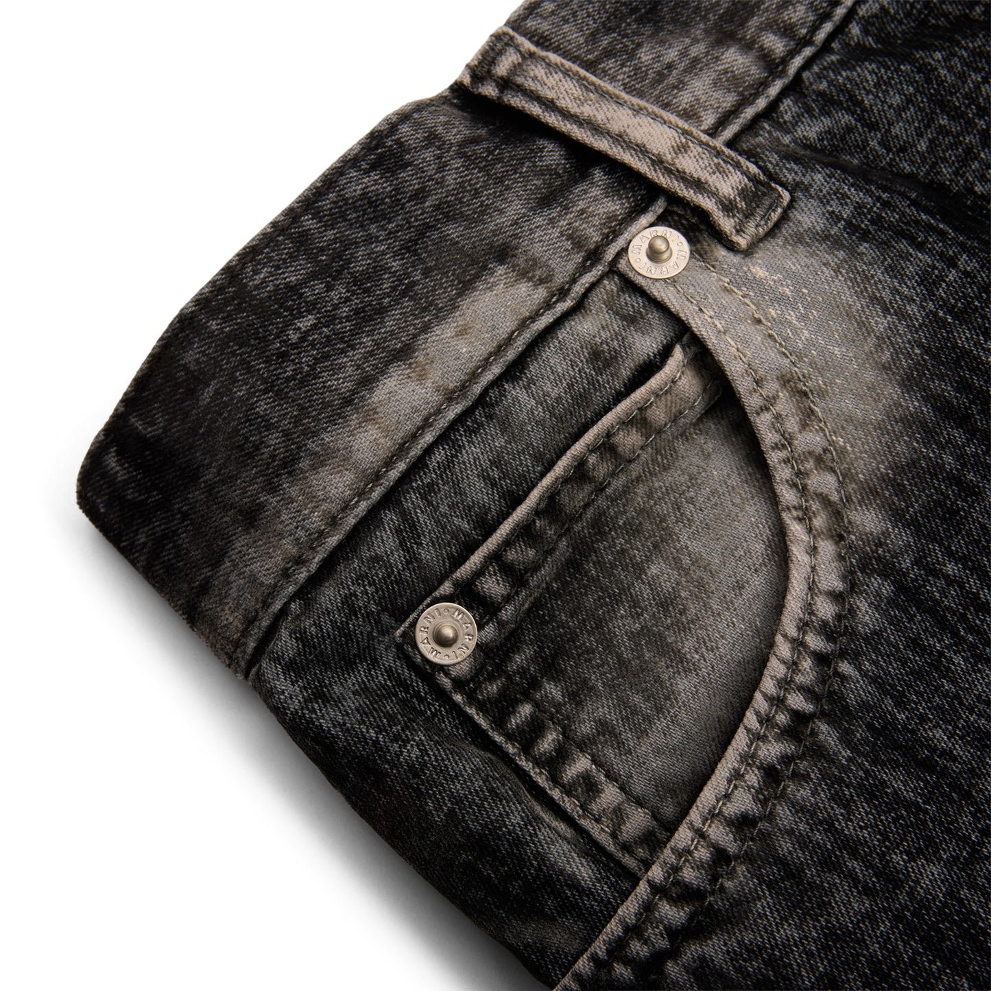 MARNI Flocked Denim Jeans (Black)