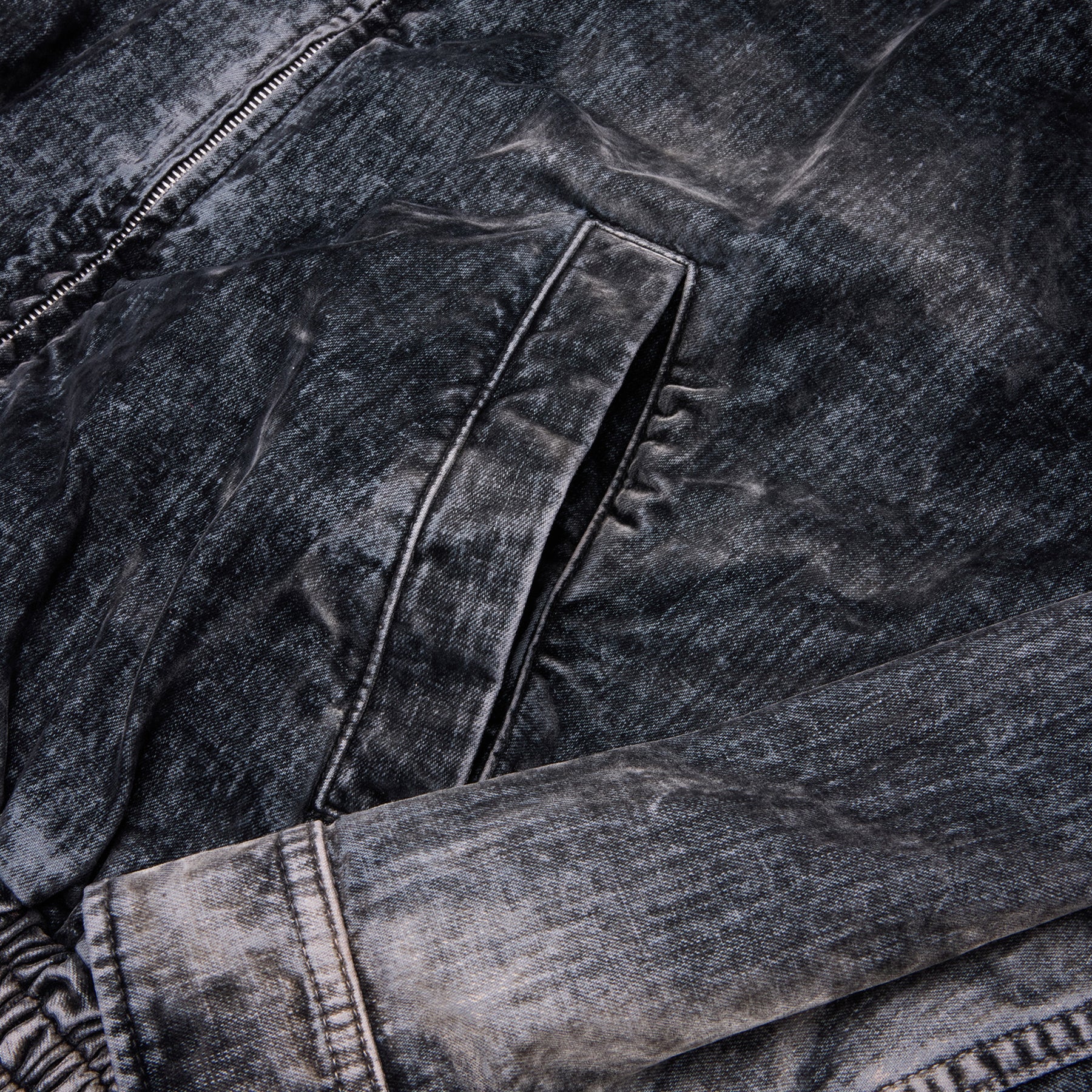 MARNI Flocked Denim Bomber Jacket (Black)