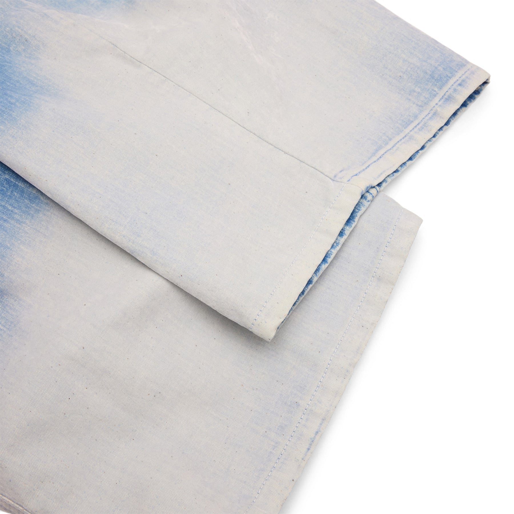 MARNI Flocked Denim Twisted Jeans (Iris Blue)