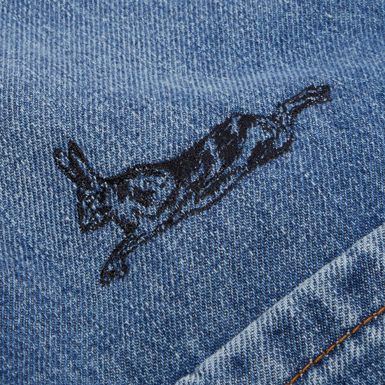 MARNI Embroidered Denim Shirt (Azure)