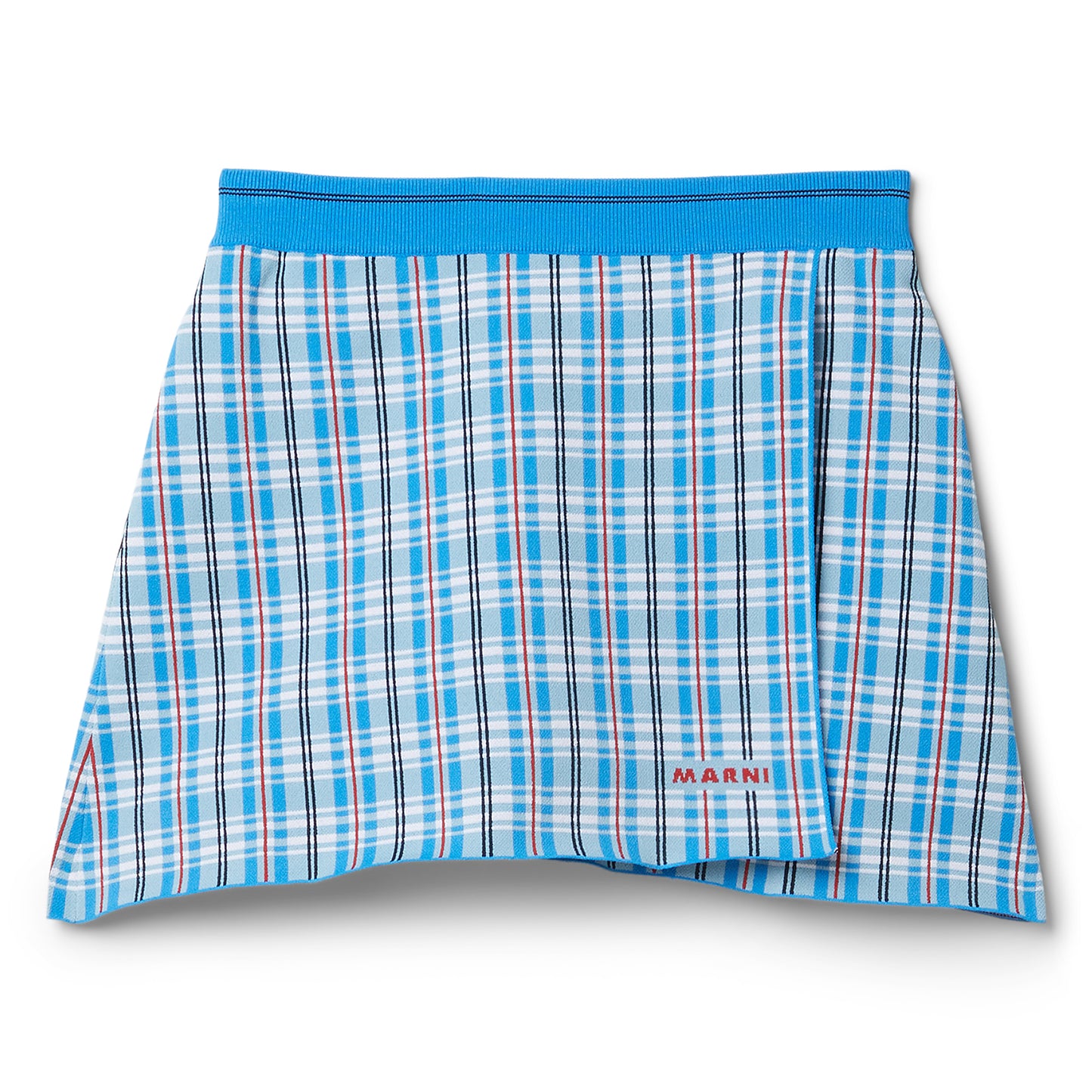 MARNI Plaid Mini Skirt (Blue)
