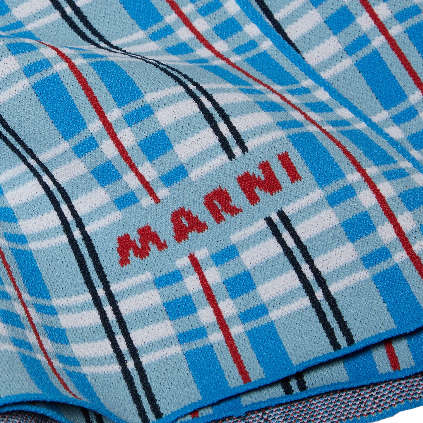 MARNI Plaid Mini Skirt (Blue)