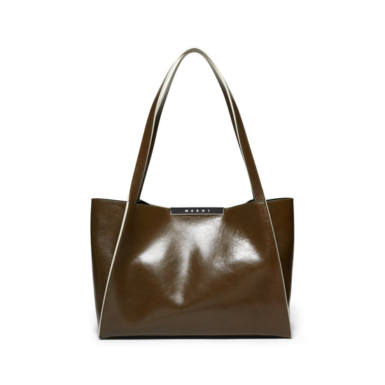 MARNI Cresta E/W Small Tote (Deep Sage)