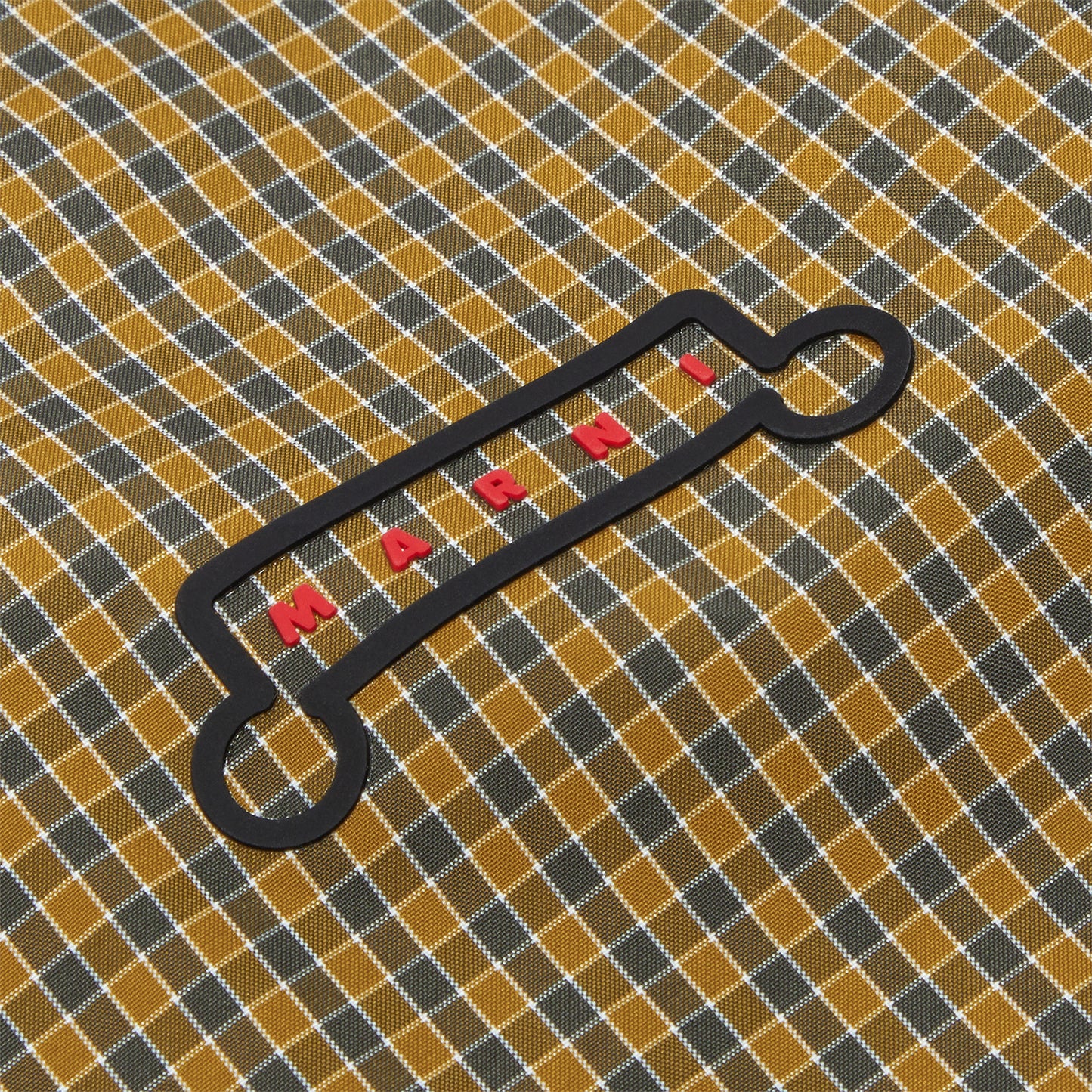 MARNI Checked Nylon Trunkaroo Logo Jacket (Black)