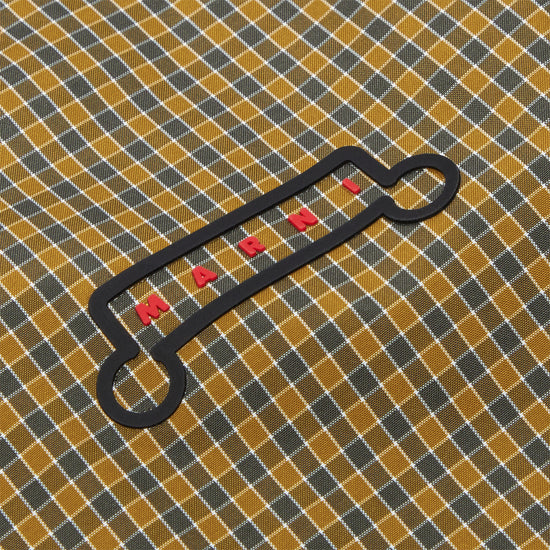 MARNI Checked Nylon Trunkaroo Logo Jacket (Black)
