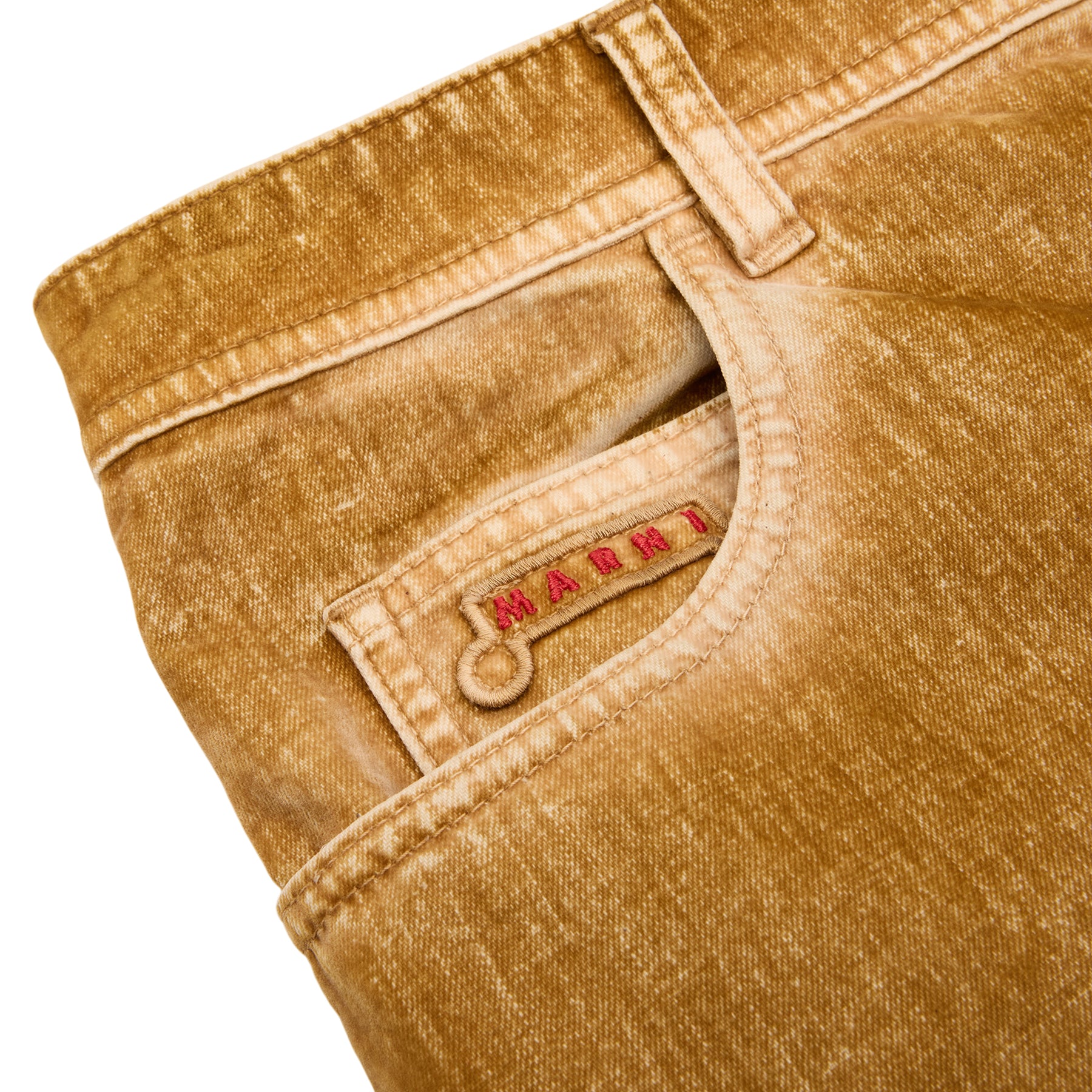 MARNI Flocked Denim Trousers (Beige) – CNCPTS