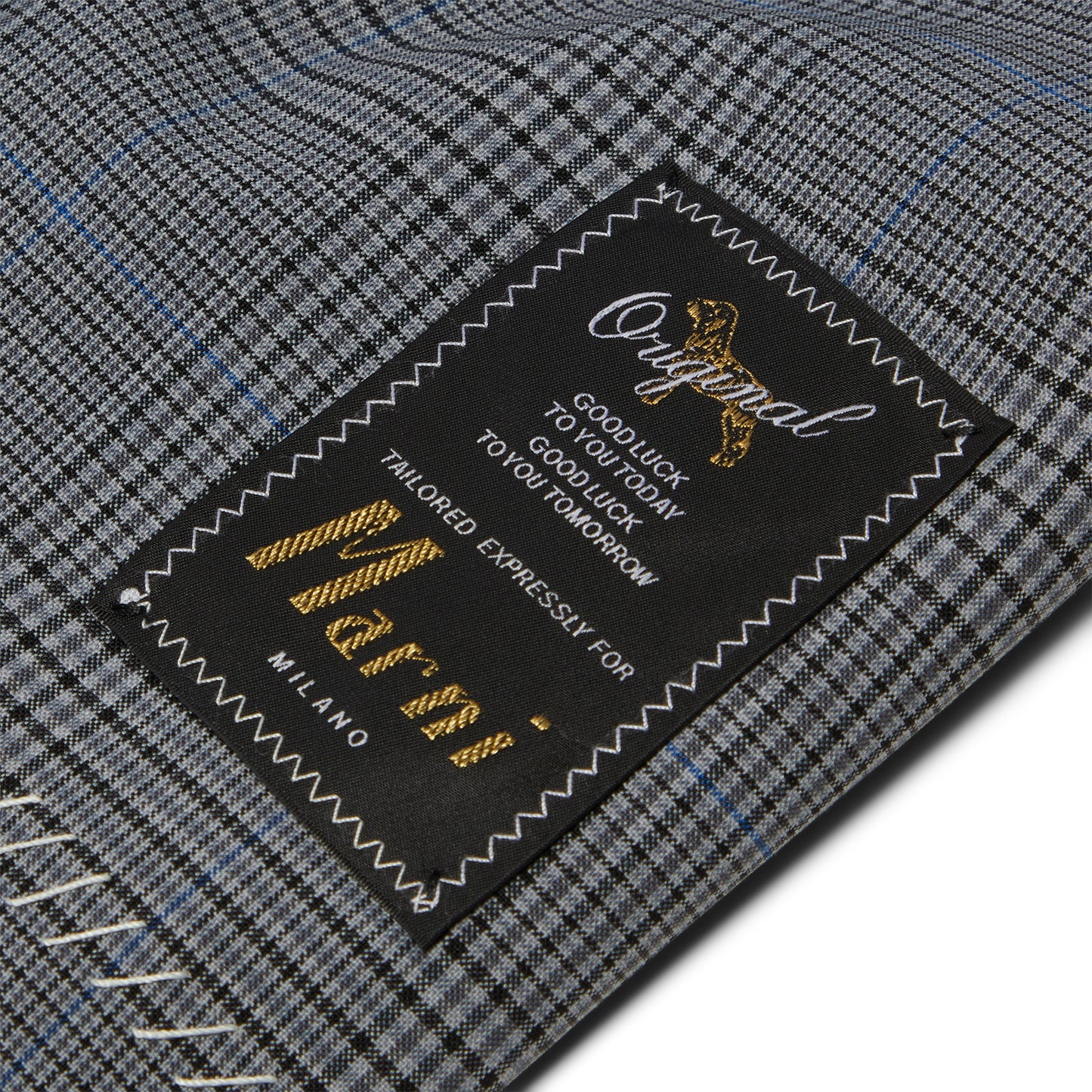 MARNI Prince of Wales Wool Check Cropped Jacket (Truffle)