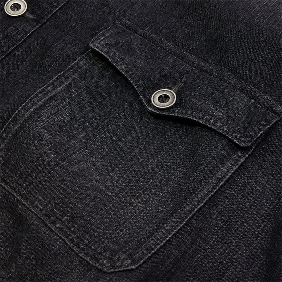 Maison Margiela Distressed Trucker Denim Jacket (Black)