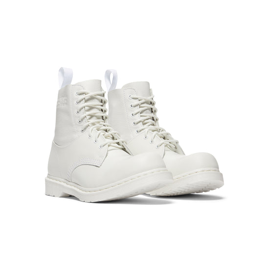MM6 Maison Margiela x Dr Martens 1460 8-Eye Boots (Vintage Smooth/White Virginia/White)