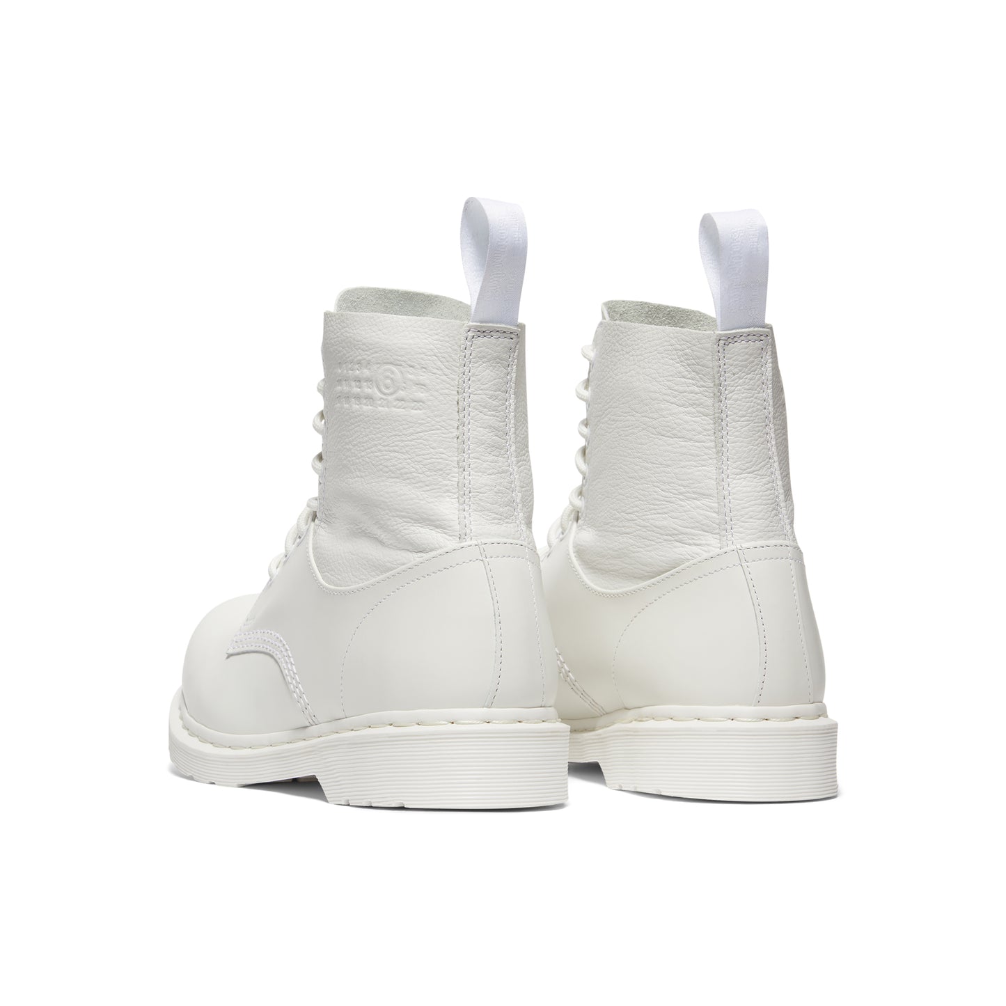 MM6 Maison Margiela x Dr Martens 1460 8-Eye Boots (Vintage Smooth/White Virginia/White)