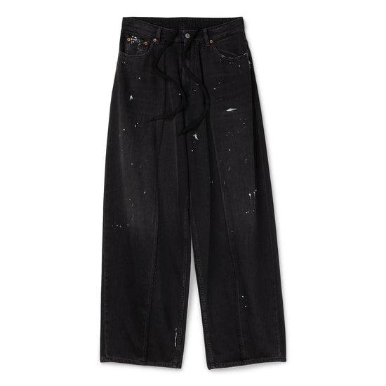 MM6 Maison Margiela Wide-Leg Jeans (Black)