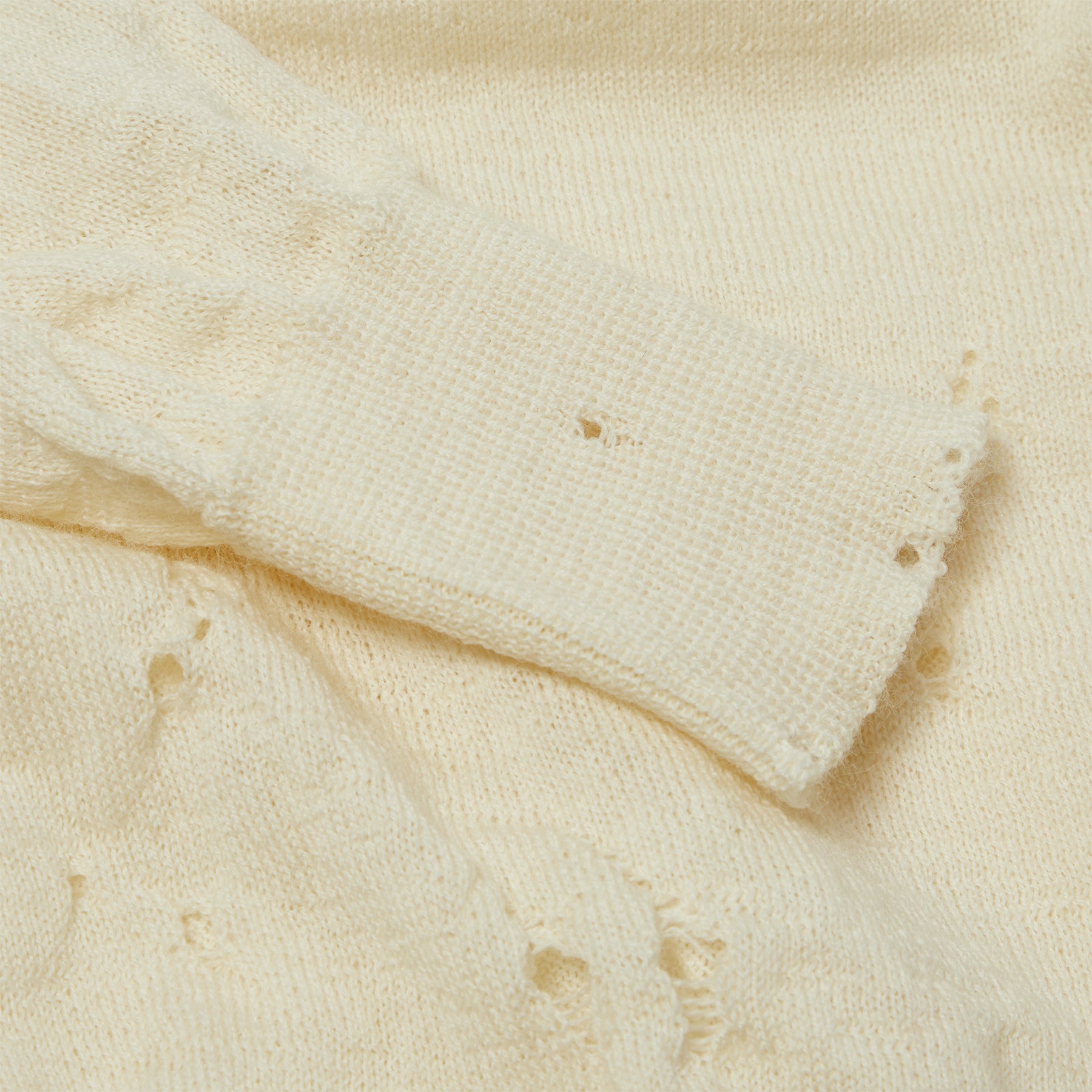 MM6 Maison Margiela Numeric Wool Turtleneck Sweater (Off