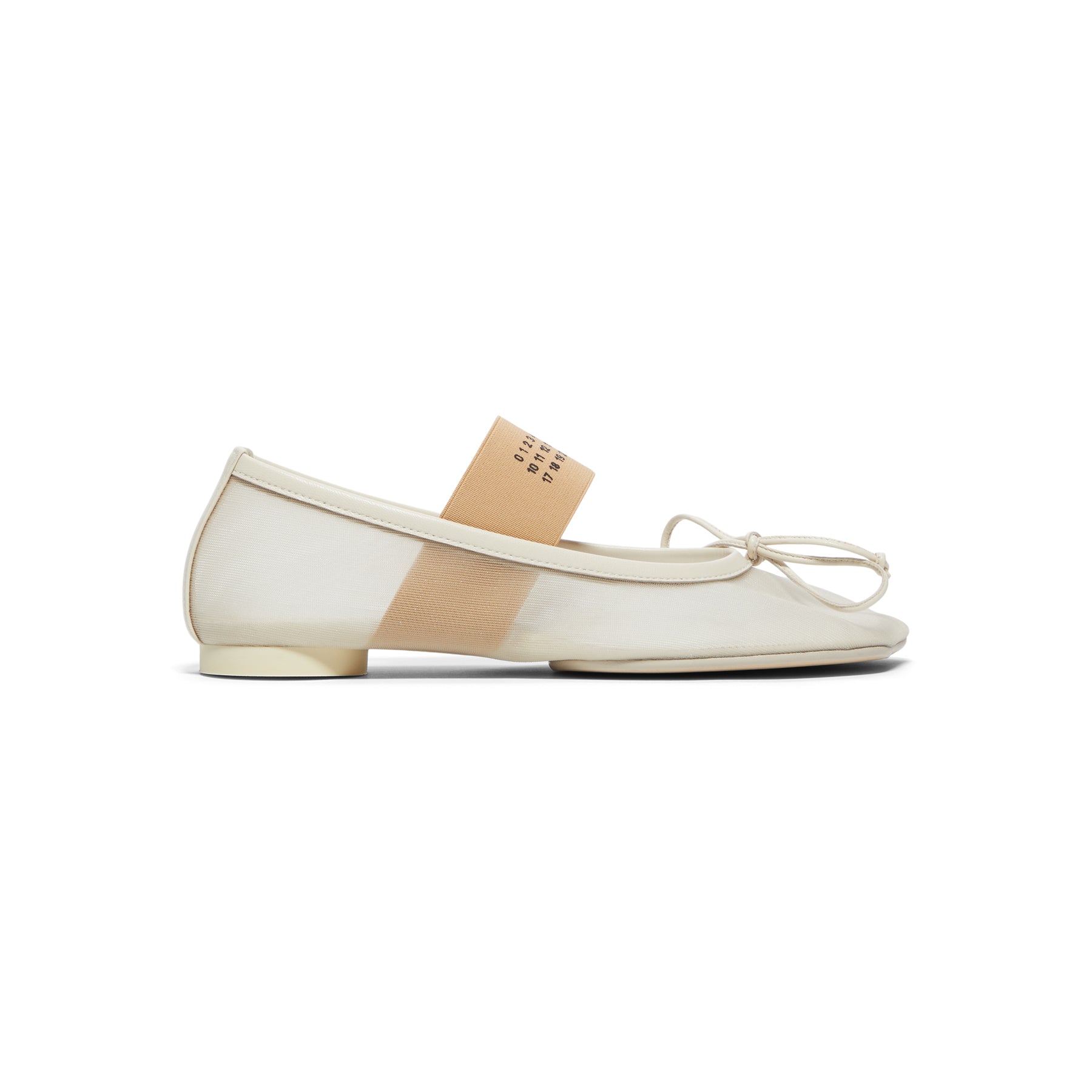 MM6 Maison Margiela Anatomic Numeric Ballerinas (Bleached Sand)