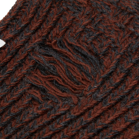 MM6 Maison Margiela Wool Blend Hood (Dark Grey Melange/Brown)