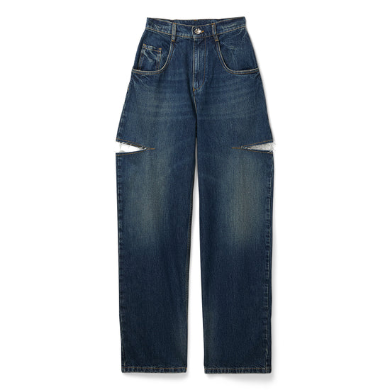 Maison Margiela Cut-Out Jeans (Washed indigo)