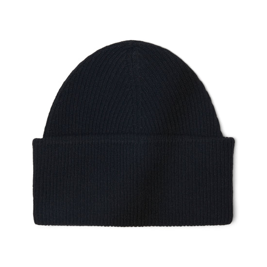 MM6 Maison Margiela Taped Label Wool Beanie (Black)