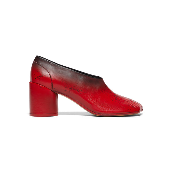 MM6 Maison Margiela Court Shoe (Black/Chinese Red)