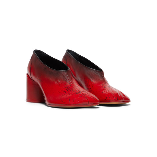 MM6 Maison Margiela Court Shoe (Black/Chinese Red)