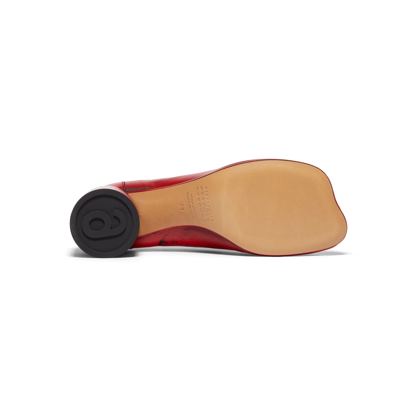 MM6 Maison Margiela Court Shoe (Black/Chinese Red)