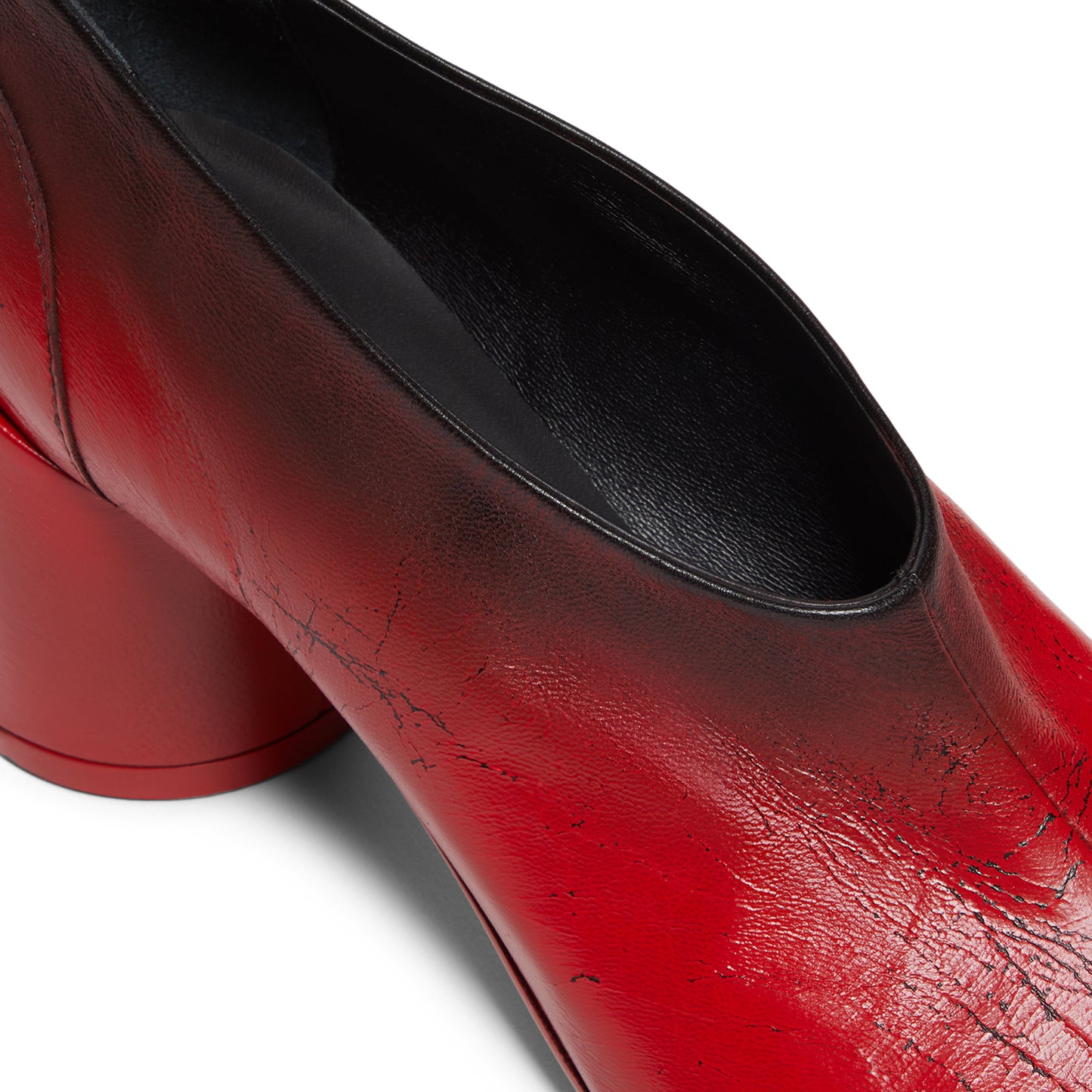 MM6 Maison Margiela Court Shoe (Black/Chinese Red)