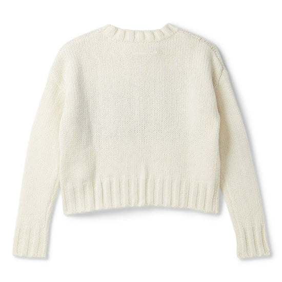 MM6 Maison Margiela Numeric Logo Sweater (Off White)