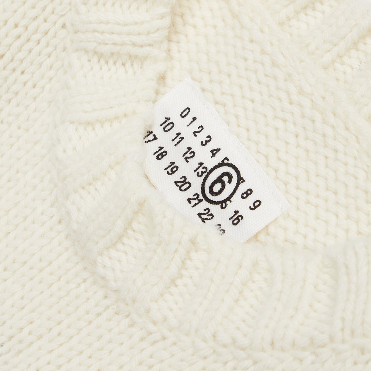 MM6 Maison Margiela Numeric Logo Sweater (Off White)