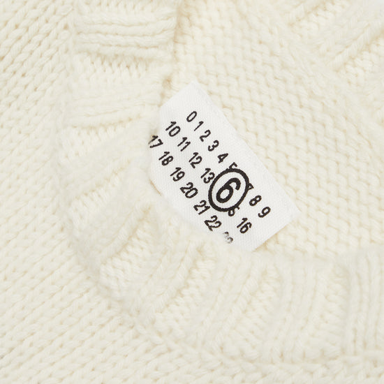 MM6 Maison Margiela Numeric Logo Sweater (Off White)