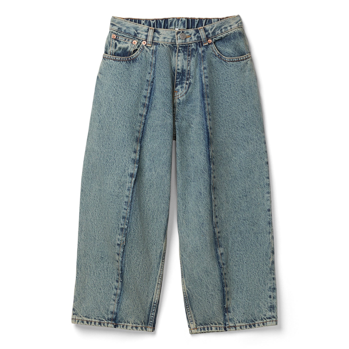 MM6 Maison Margiela Kids Wide Leg Jeans (Blue)