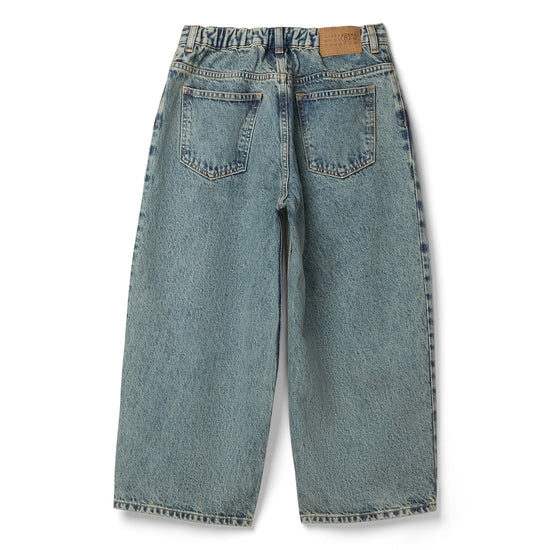 MM6 Maison Margiela Kids Wide Leg Jeans (Blue)