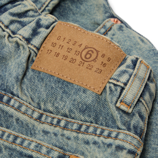 MM6 Maison Margiela Kids Wide Leg Jeans (Blue)