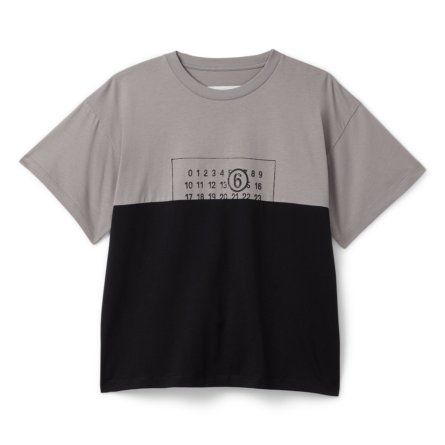 MM6 Maison Margiela Re-cut T-Shirt (Grey/Black)