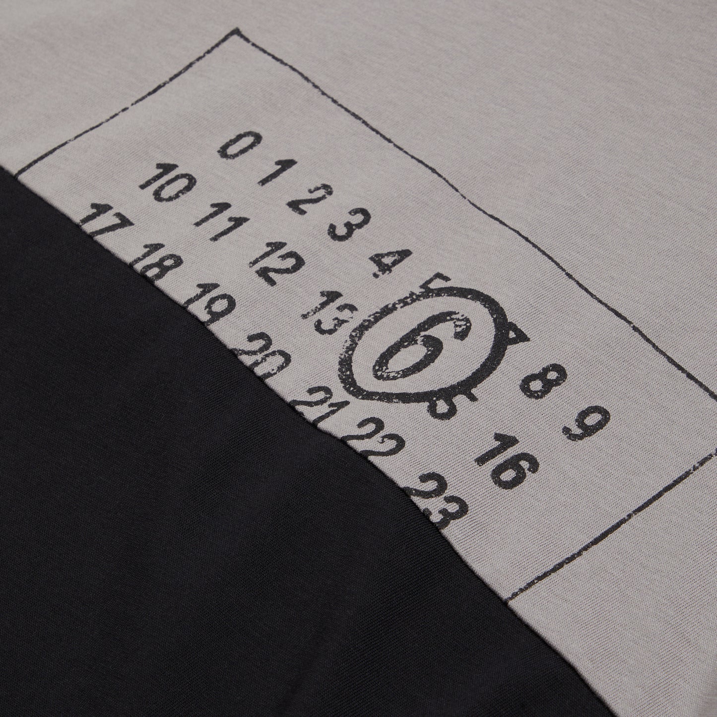 MM6 Maison Margiela Re-cut T-Shirt (Grey/Black)
