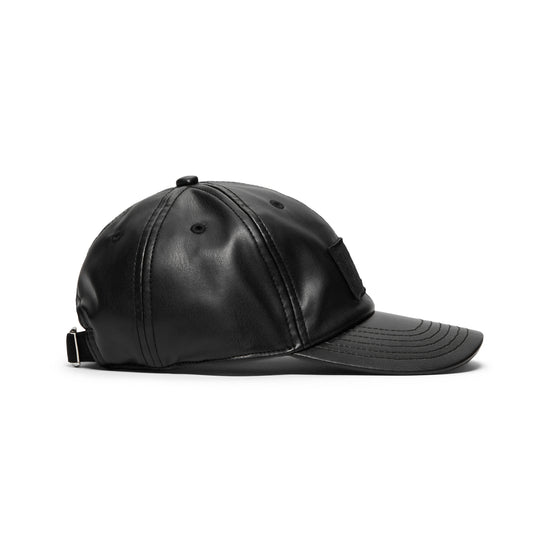 MM6 Maison Margiela Kids Leather Hat (Black)