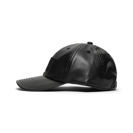 MM6 Maison Margiela Kids Leather Hat (Black)