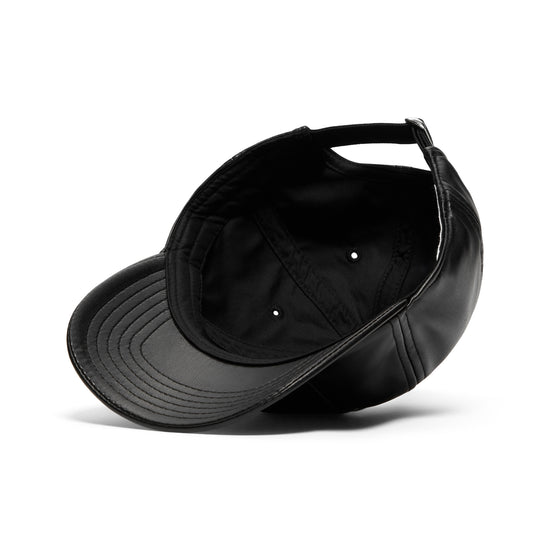 MM6 Maison Margiela Kids Leather Hat (Black)
