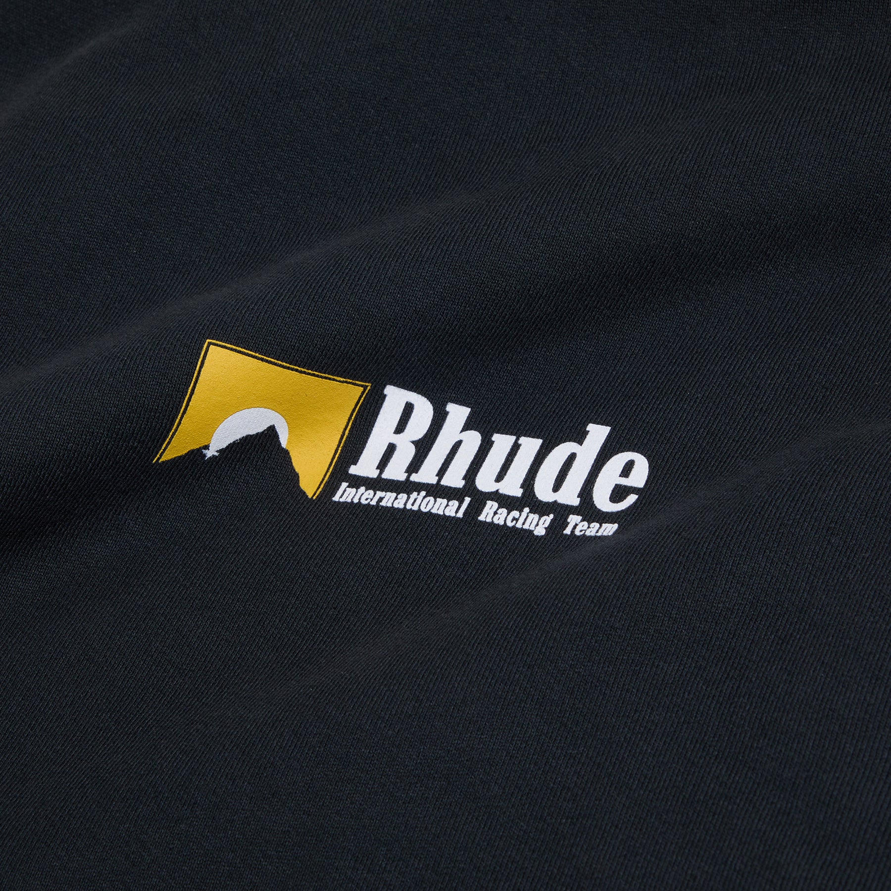 Rhude International Racing Logo Hoodie (Vintage Black)