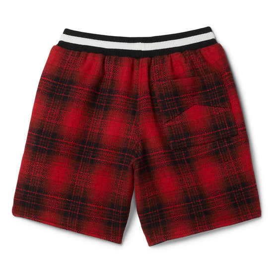 Rhude Flannel Rhude Collegiate Court Logo Short (Red/Black)